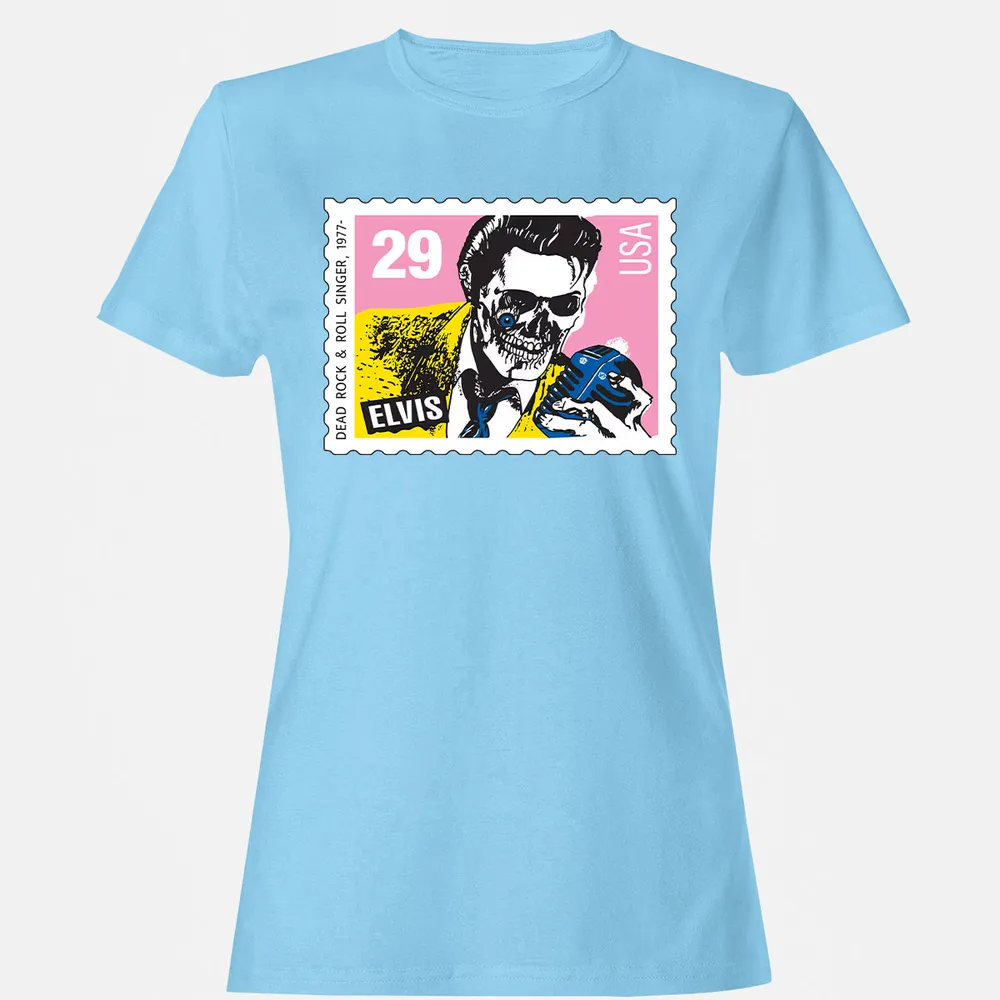 Horror Elvis Presley stamp Women's T-Shirt - 5