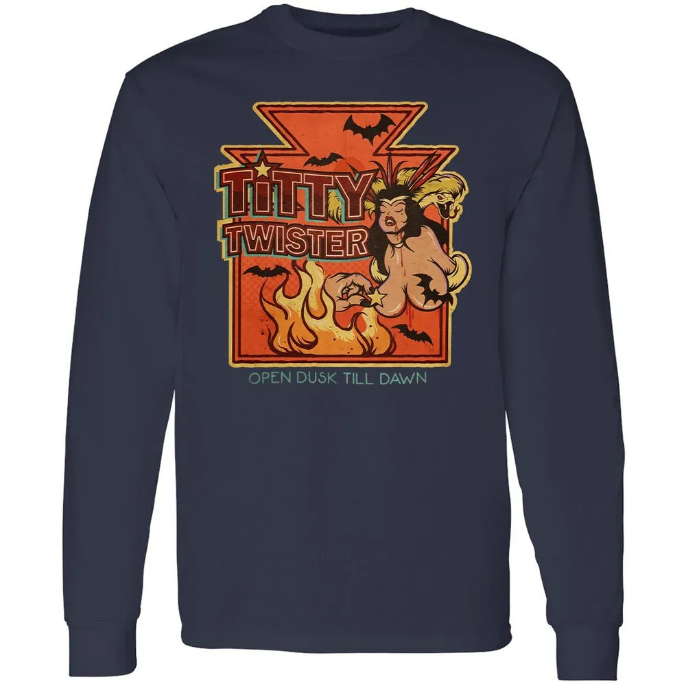 Long Sleeve T-Shirt - 712DV3RG - Navy - 2