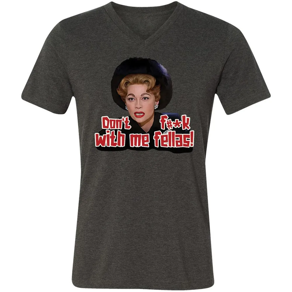Unisex V-Neck T-Shirt - LSMPKTT8 - Dark Grey Heather - 8