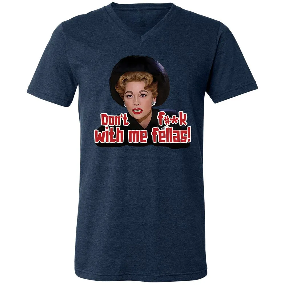 Unisex V-Neck T-Shirt - LSMPKTT8 - Heather Navy - 15