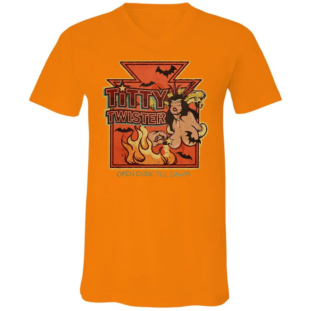 Unisex V-Neck T-Shirt - RK5363S9 - Orange - 11