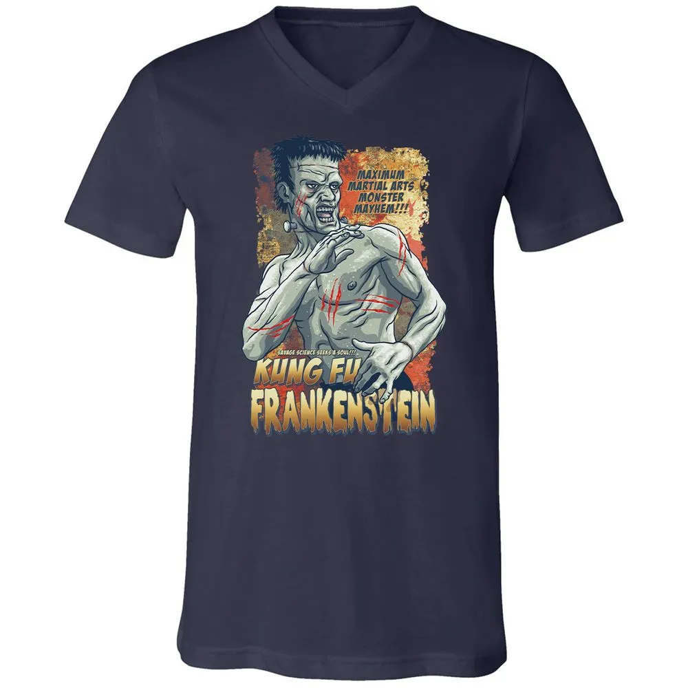Unisex V-Neck T-Shirt - BL8ZUPR9 - Navy - 2