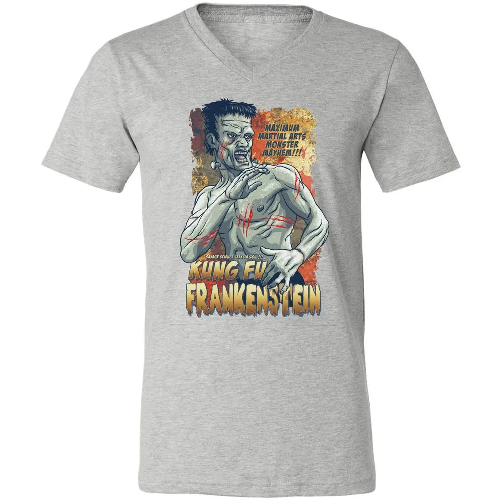 Unisex V-Neck T-Shirt - BL8ZUPR9 - Athletic Heather - 7