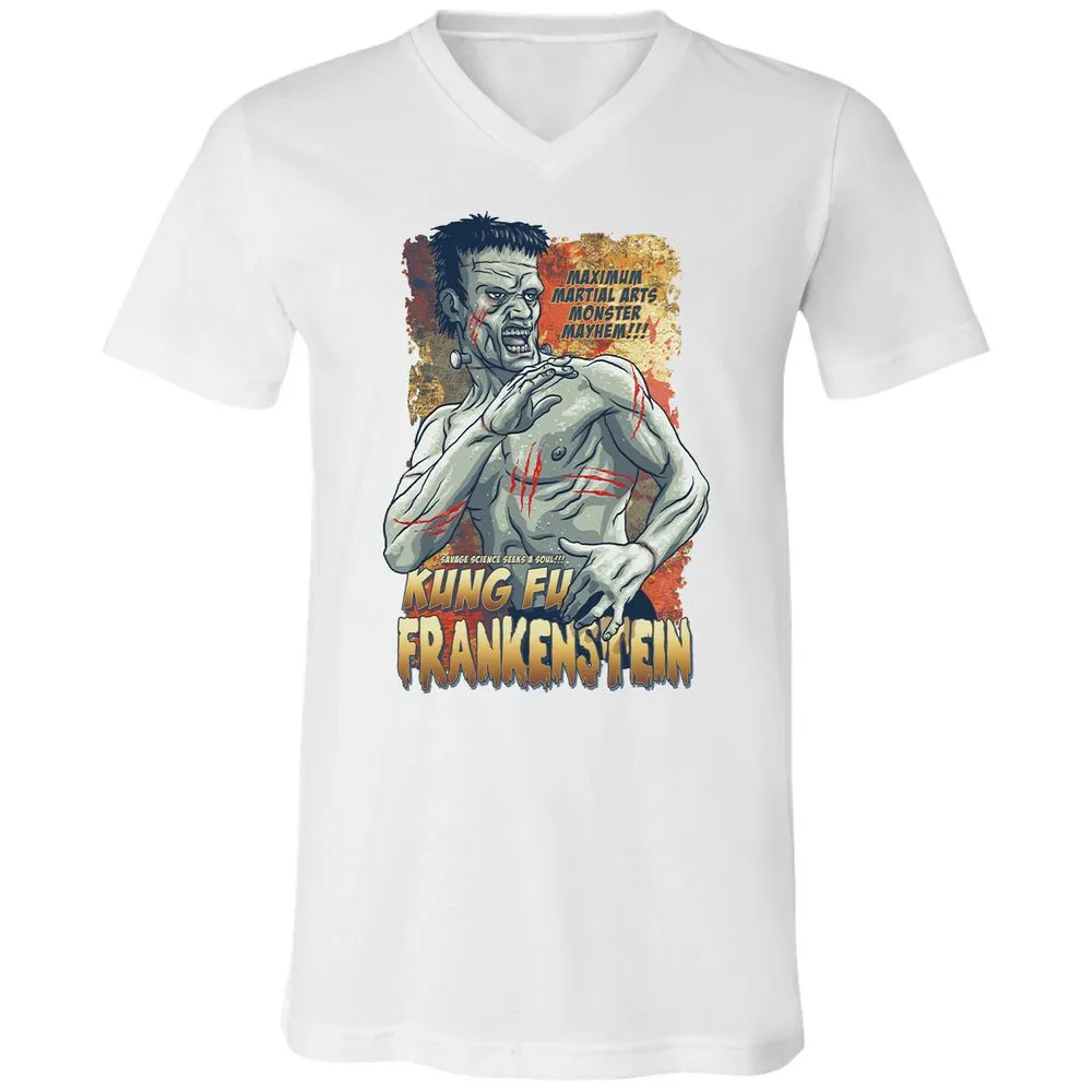 Unisex V-Neck T-Shirt - BL8ZUPR9 - White - 5