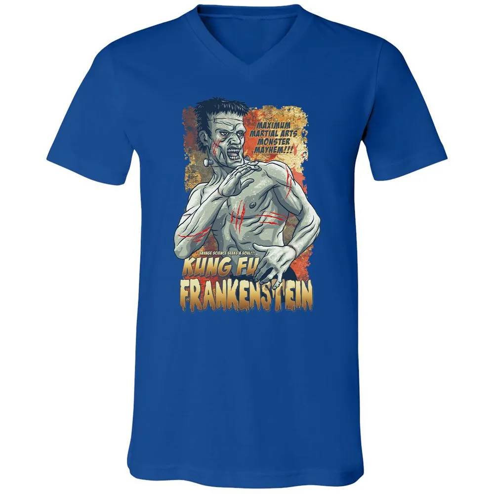 Unisex V-Neck T-Shirt - BL8ZUPR9 - True Royal - 4