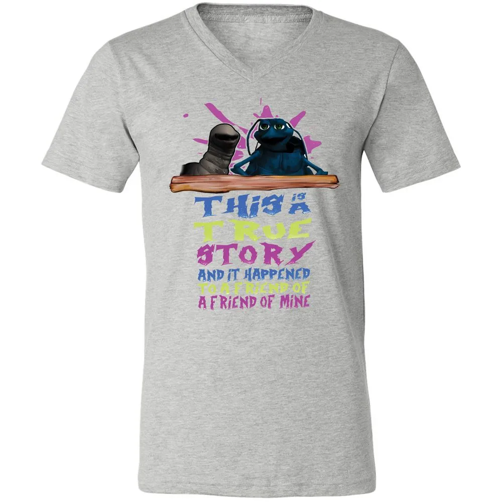 Unisex V-Neck T-Shirt - 7TCR9JVV - Athletic Heather - 7