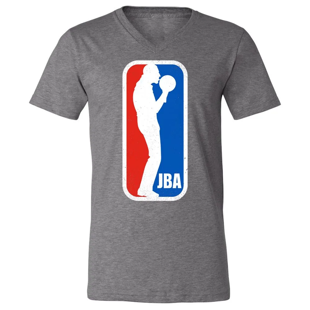 Unisex V-Neck T-Shirt - W4JCQDB2 - Deep Heather - 13