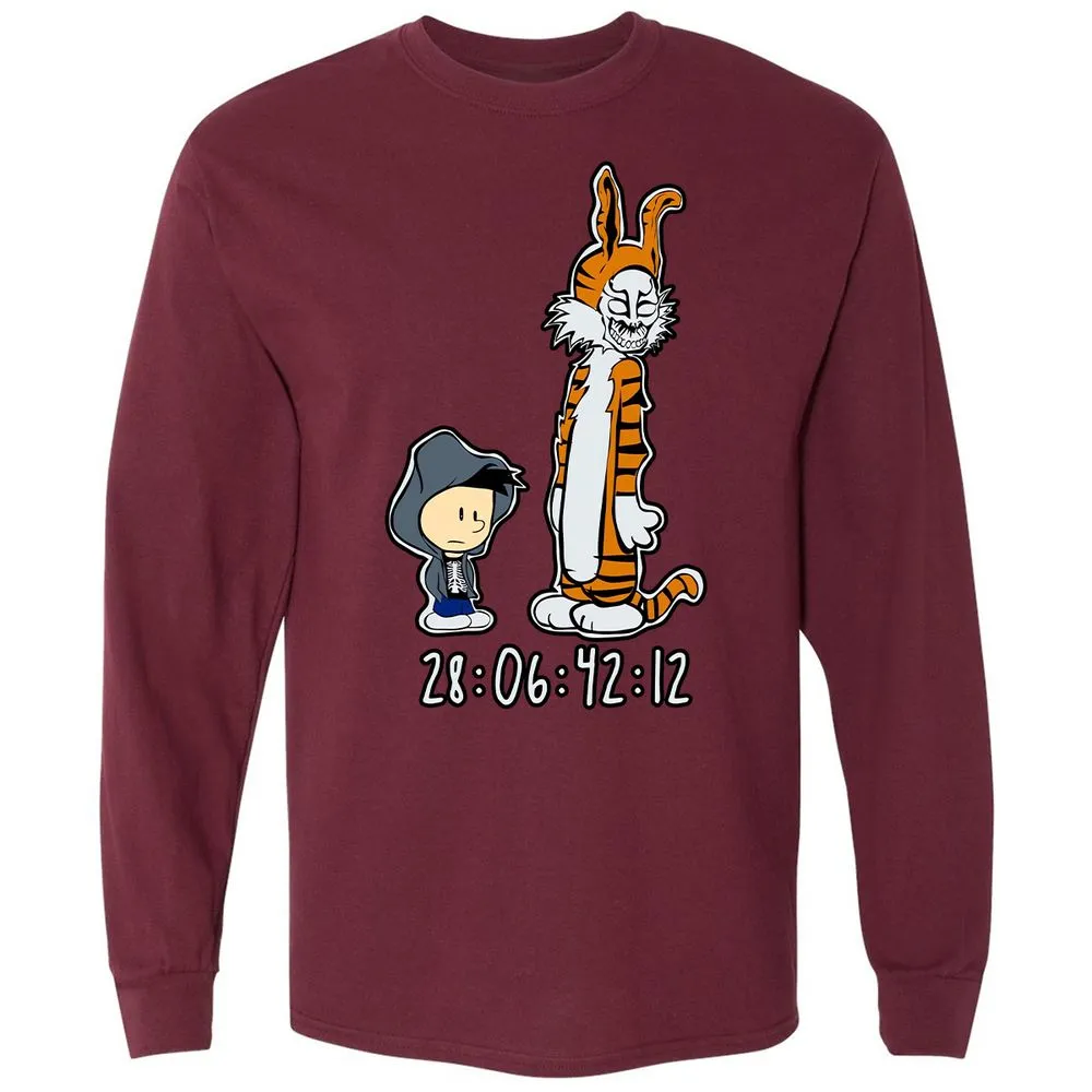 Long Sleeve T-Shirt - 8ZAAZXC2 - Maroon - 11