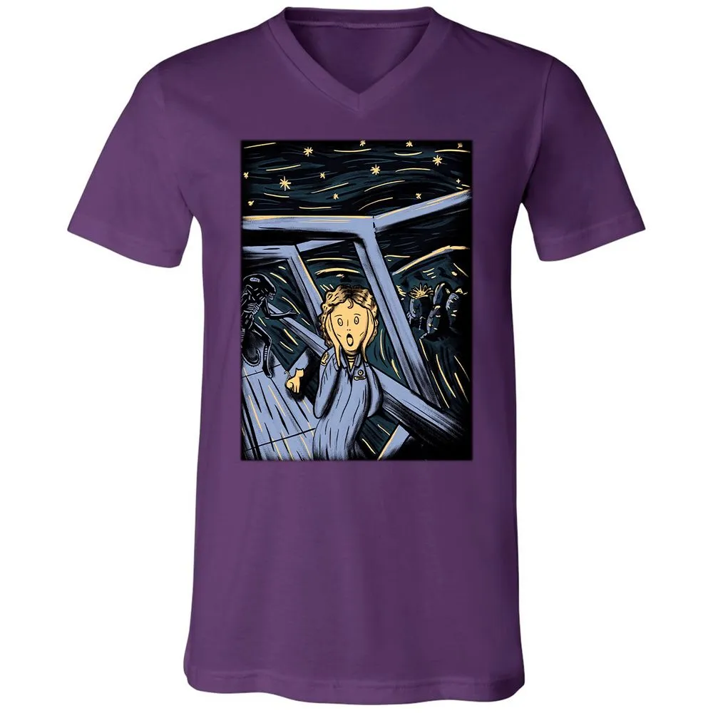 Unisex V-Neck T-Shirt - QLRJ3JAR - Team Purple - 9