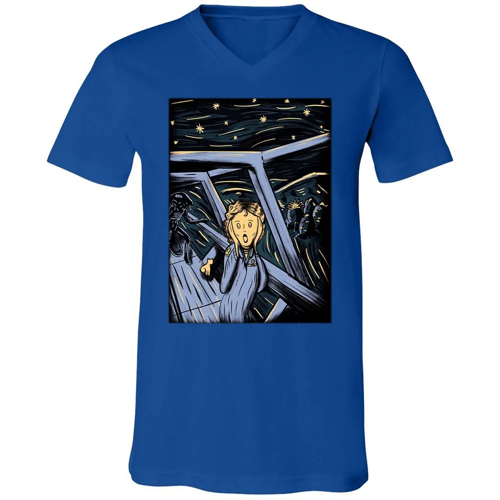 Unisex V-Neck T-Shirt - QLRJ3JAR - True Royal - 4
