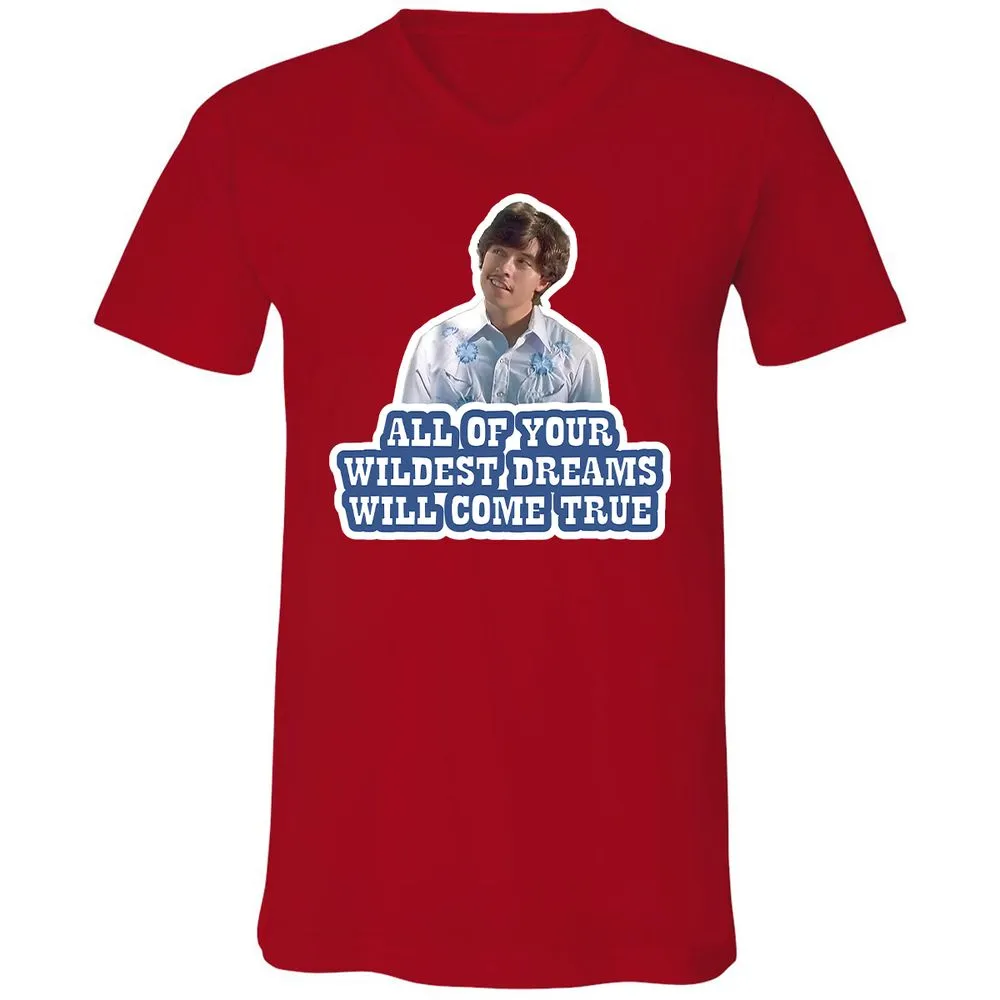 Unisex V-Neck T-Shirt - G4GLYSNU - Red - 3