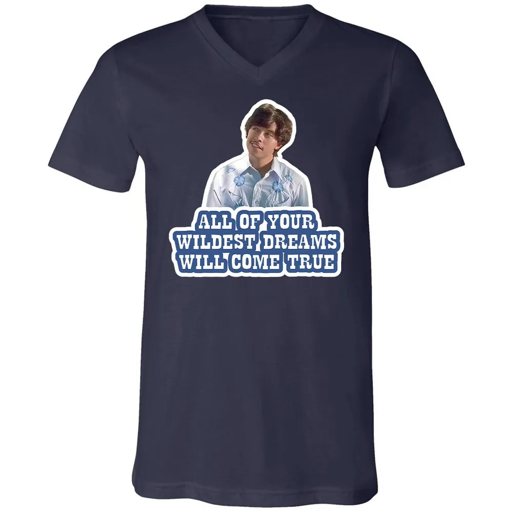 Unisex V-Neck T-Shirt - G4GLYSNU - Navy - 9