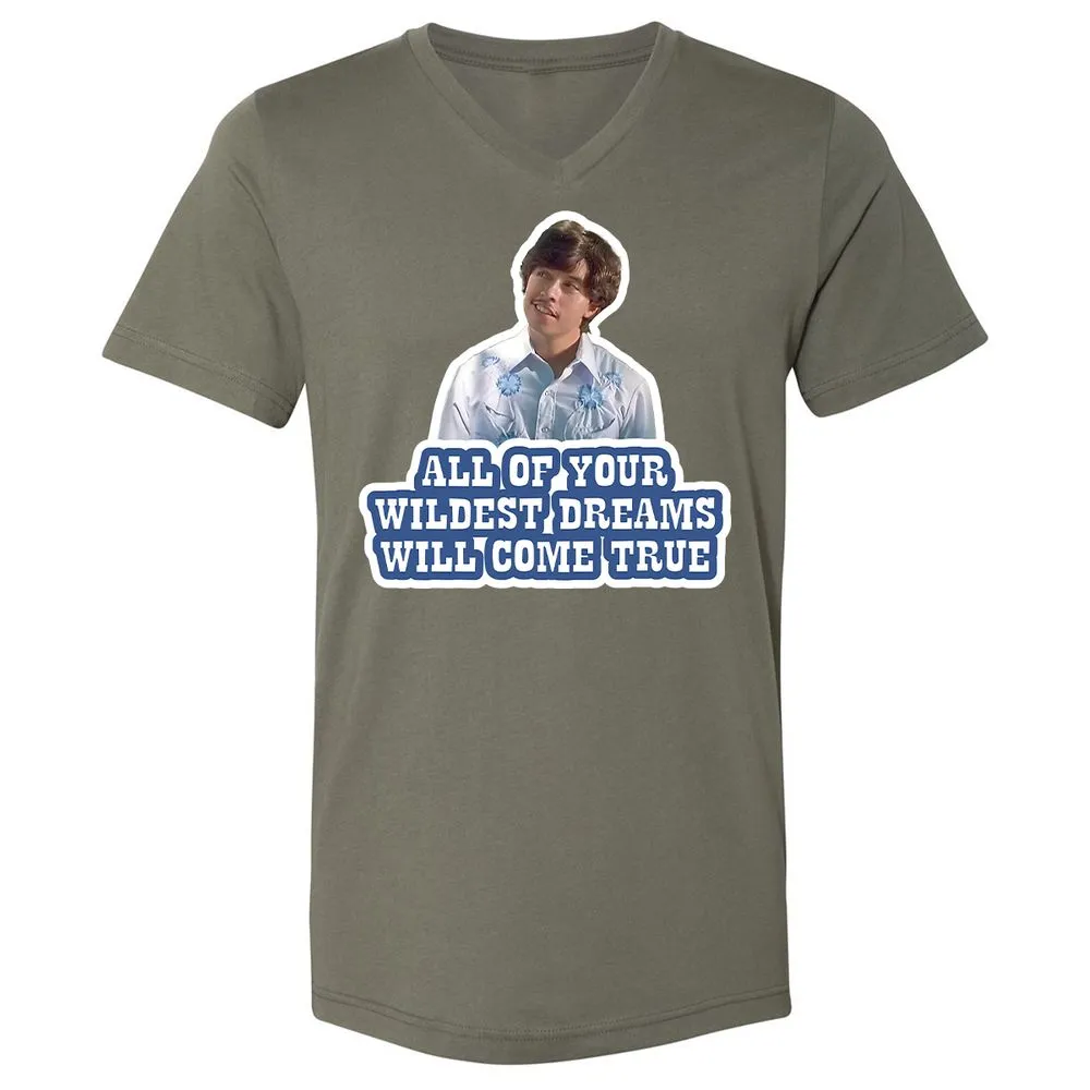 Unisex V-Neck T-Shirt - G4GLYSNU - Military Green - 10