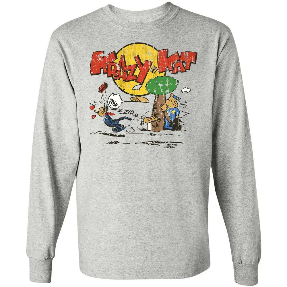 Long Sleeve T-Shirt - 5URQNGDR - Ash - 5