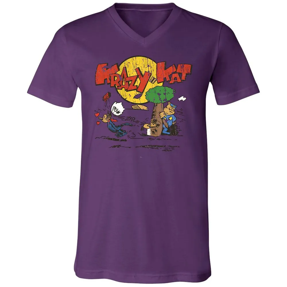 Unisex V-Neck T-Shirt - VGVMMZ24 - Team Purple - 2