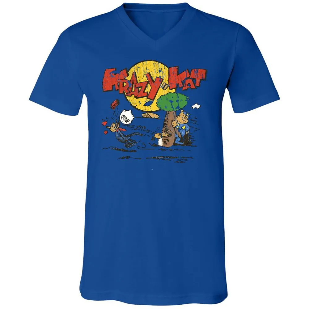 Unisex V-Neck T-Shirt - VGVMMZ24 - True Royal - 4