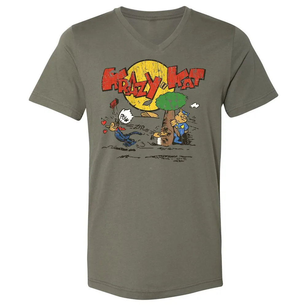 Unisex V-Neck T-Shirt - VGVMMZ24 - Military Green - 10