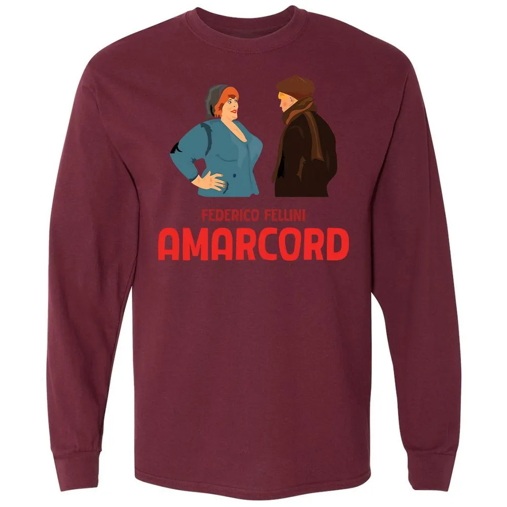 Long Sleeve T-Shirt - 9S2CXLLR - Maroon - 11