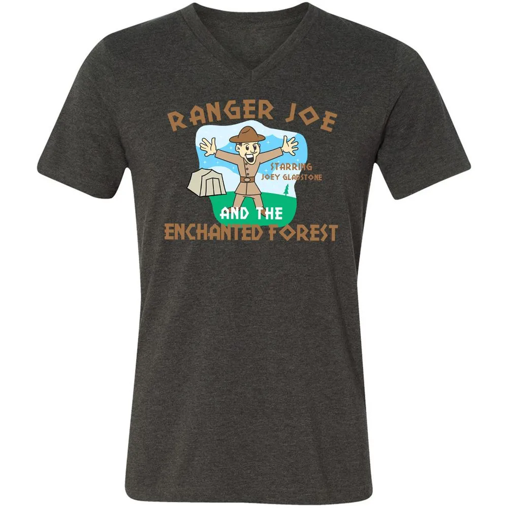 Unisex V-Neck T-Shirt - 2WXWT9WG - Dark Grey Heather - 8