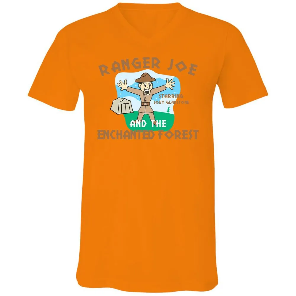 Unisex V-Neck T-Shirt - 2WXWT9WG - Orange - 11