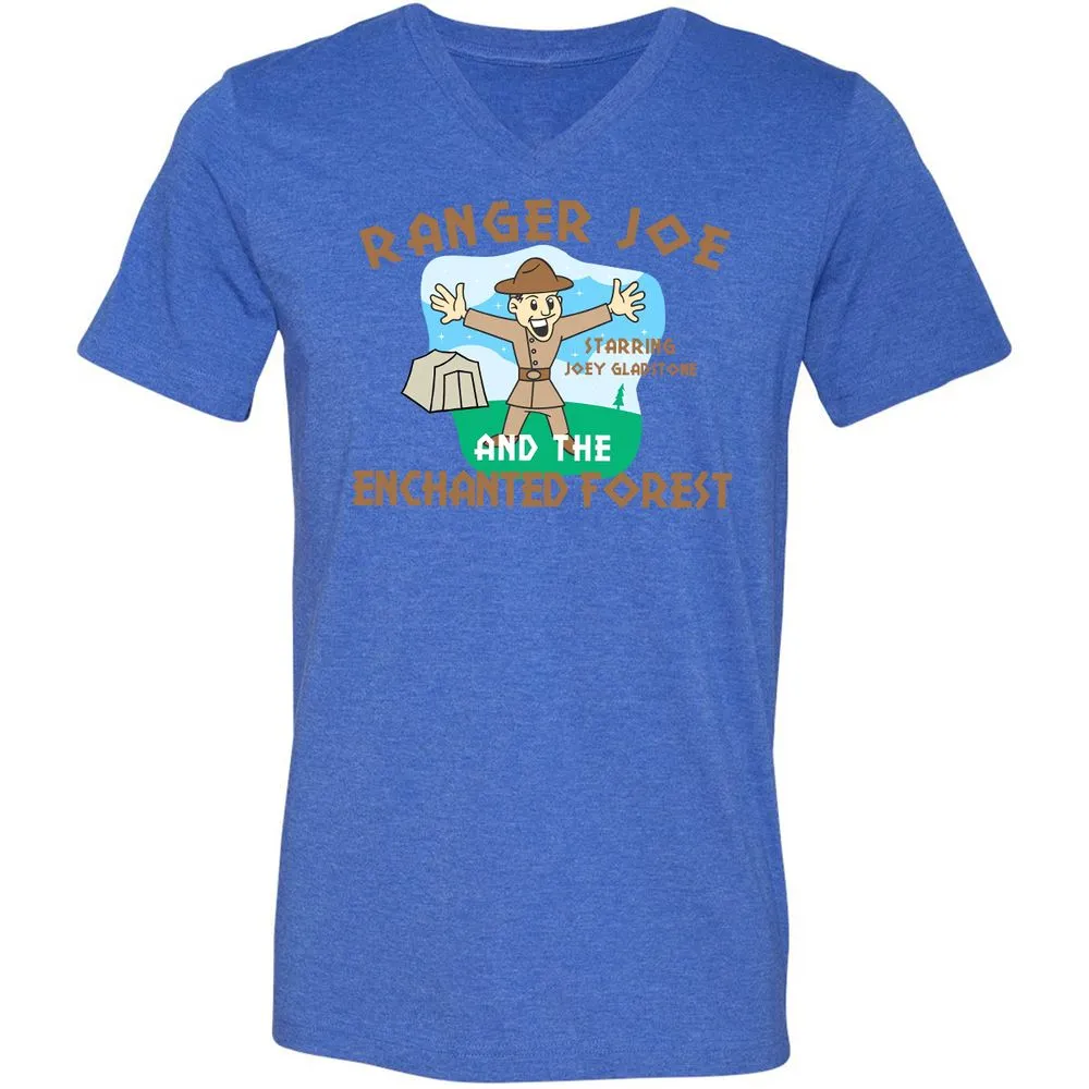 Unisex V-Neck T-Shirt - 2WXWT9WG - Heather True Royal - 14