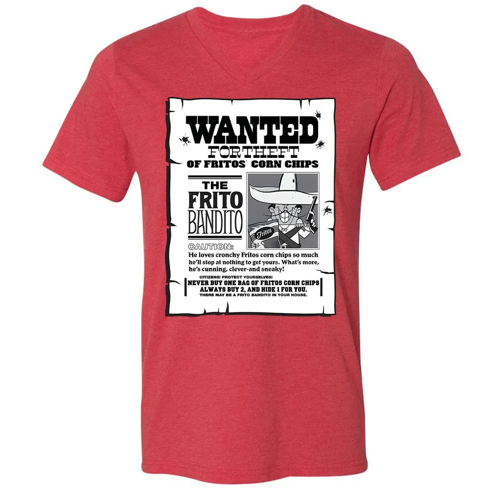 Unisex V-Neck T-Shirt - YWNJ11T5 - Heather Red - 5