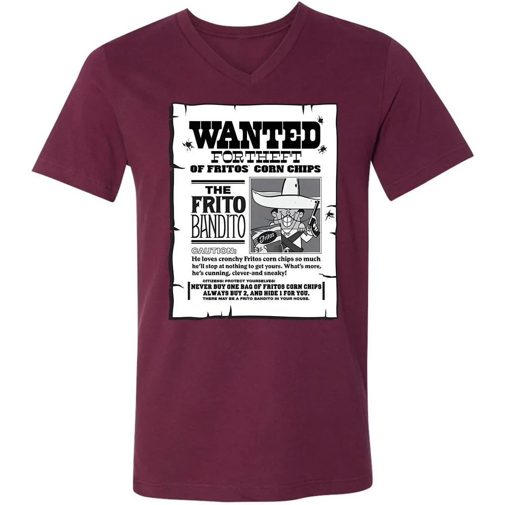 Unisex V-Neck T-Shirt - YWNJ11T5 - Maroon - 6