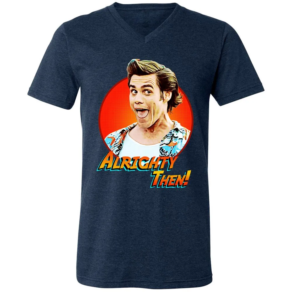 Unisex V-Neck T-Shirt - FW4C798Y - Heather Navy - 15