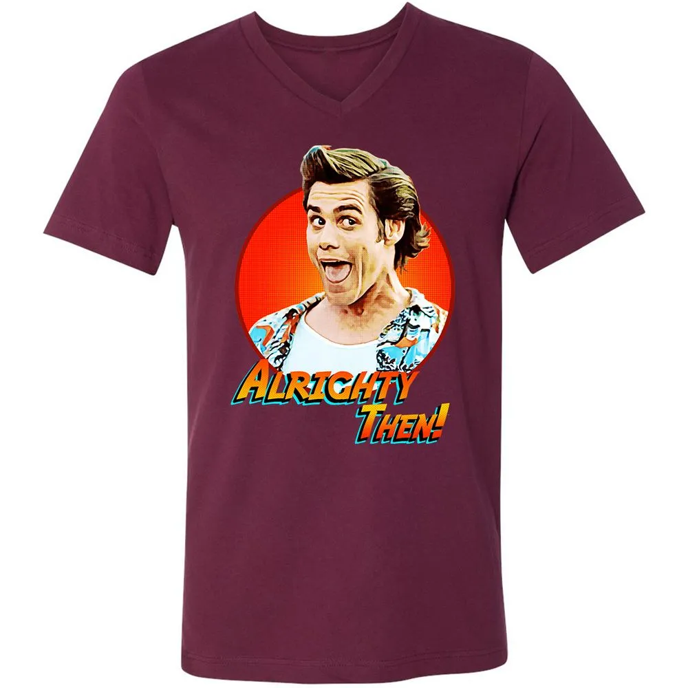 Unisex V-Neck T-Shirt - FW4C798Y - Maroon - 6