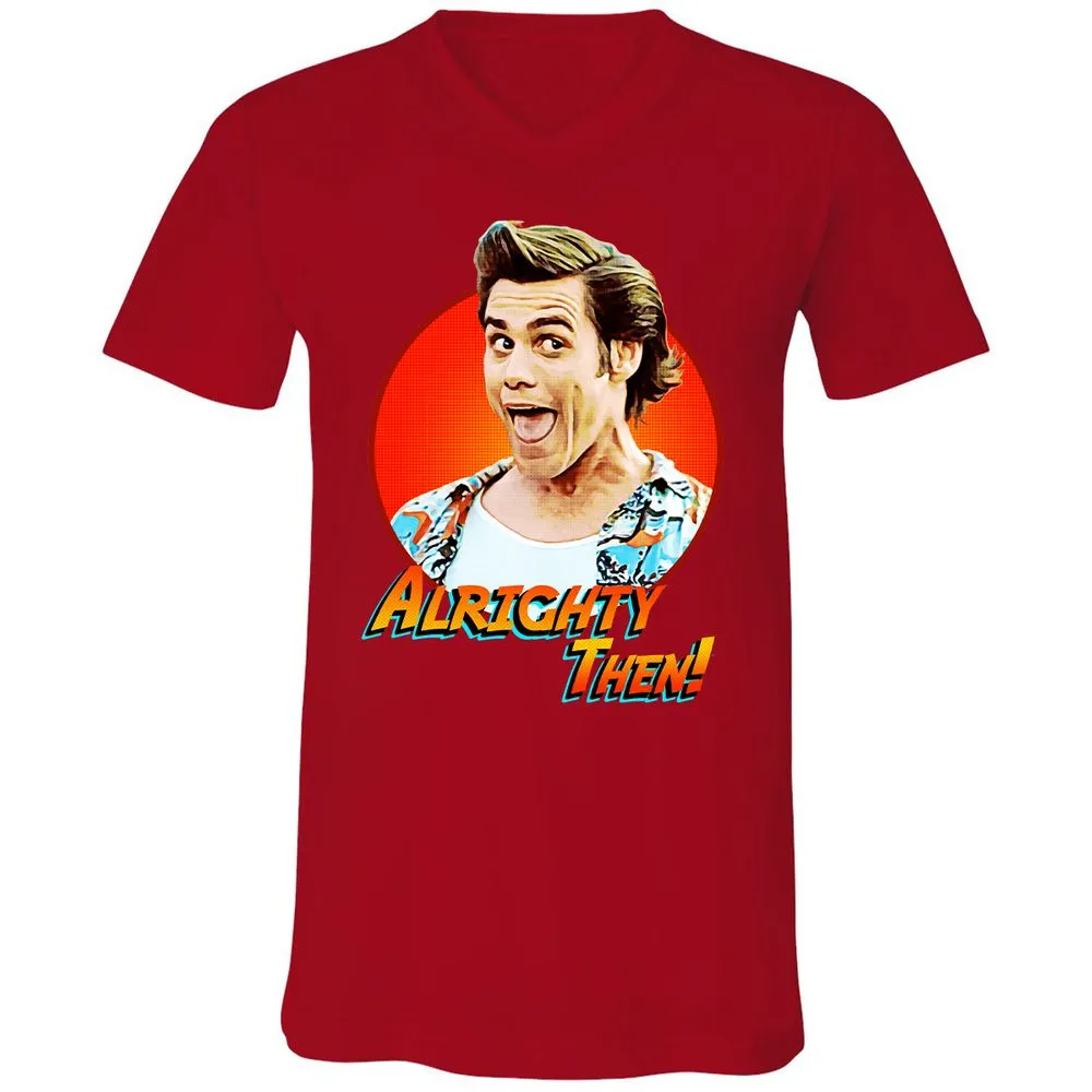 Unisex V-Neck T-Shirt - FW4C798Y - Red - 3