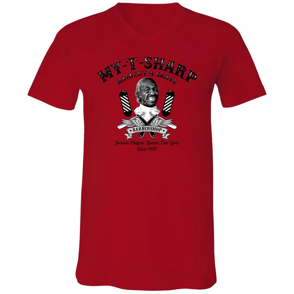 Unisex V-Neck T-Shirt - DFD96A2Y - Red - 3
