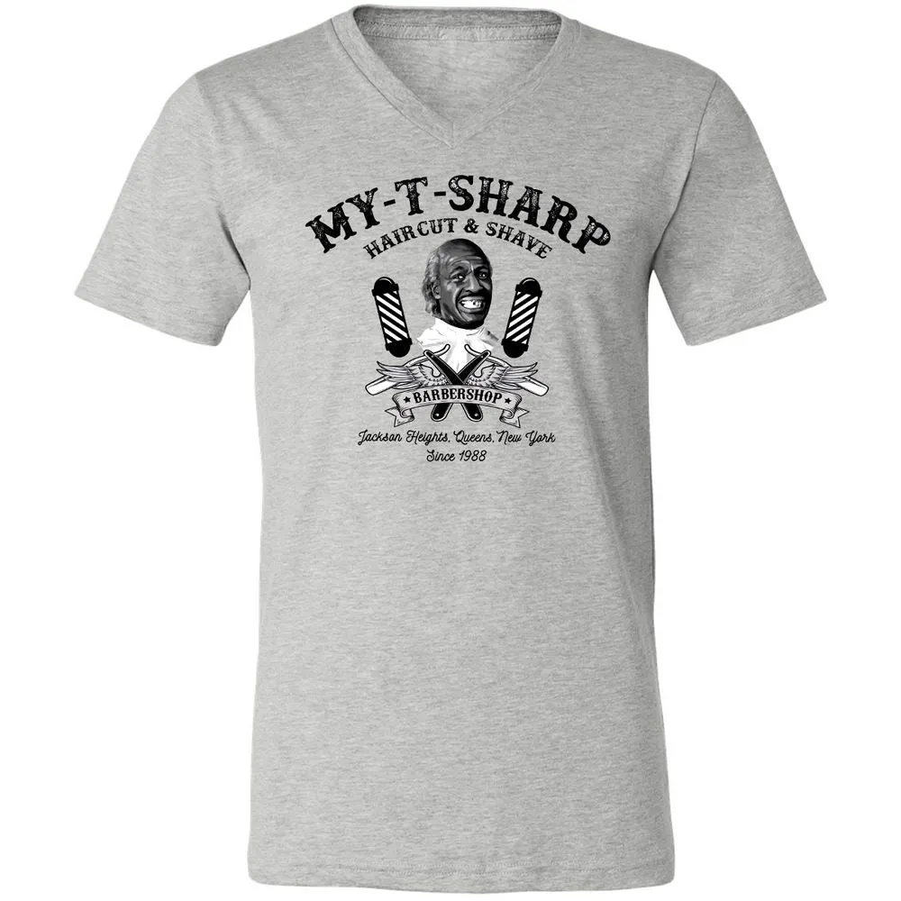 Unisex V-Neck T-Shirt - DFD96A2Y - Athletic Heather - 7