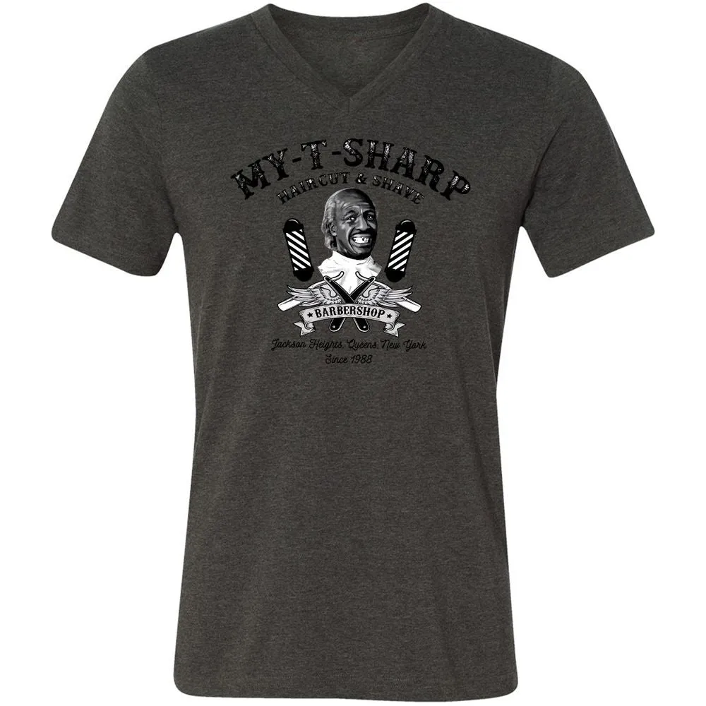 Unisex V-Neck T-Shirt - DFD96A2Y - Dark Grey Heather - 8