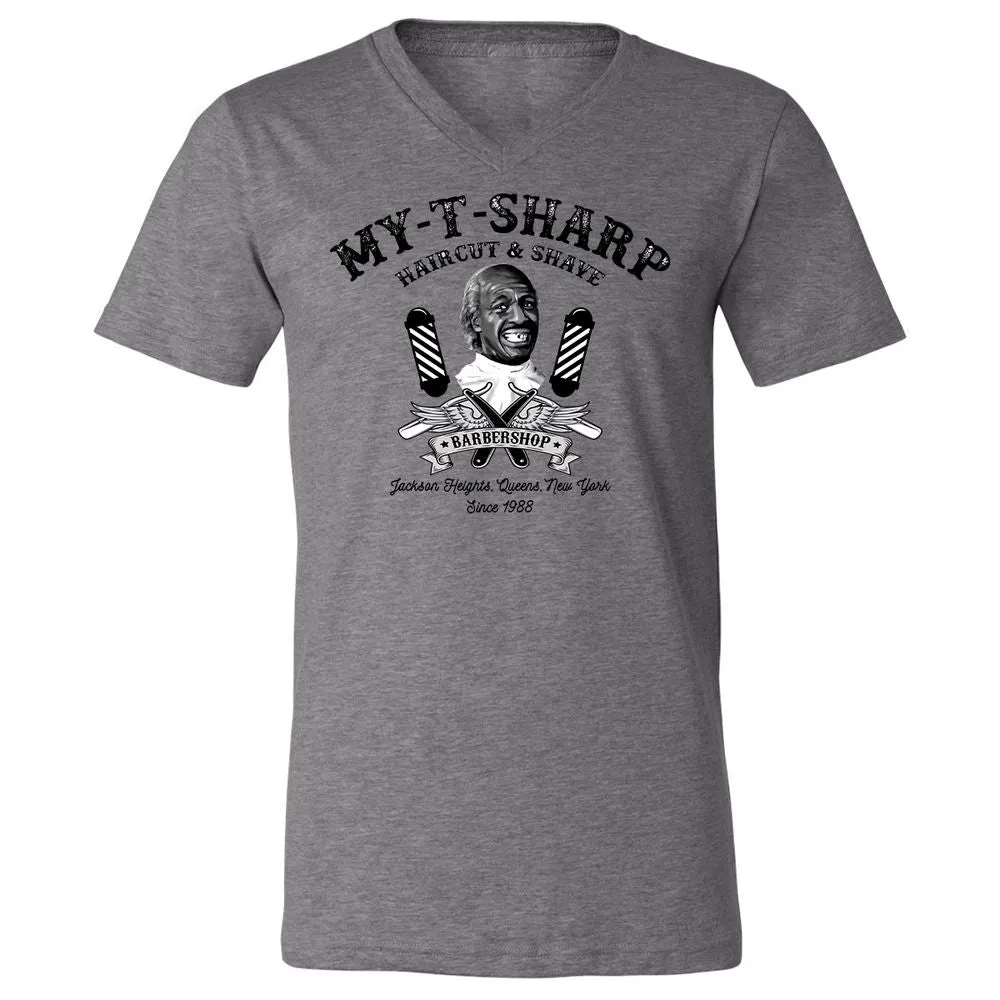 Unisex V-Neck T-Shirt - DFD96A2Y - Deep Heather - 13
