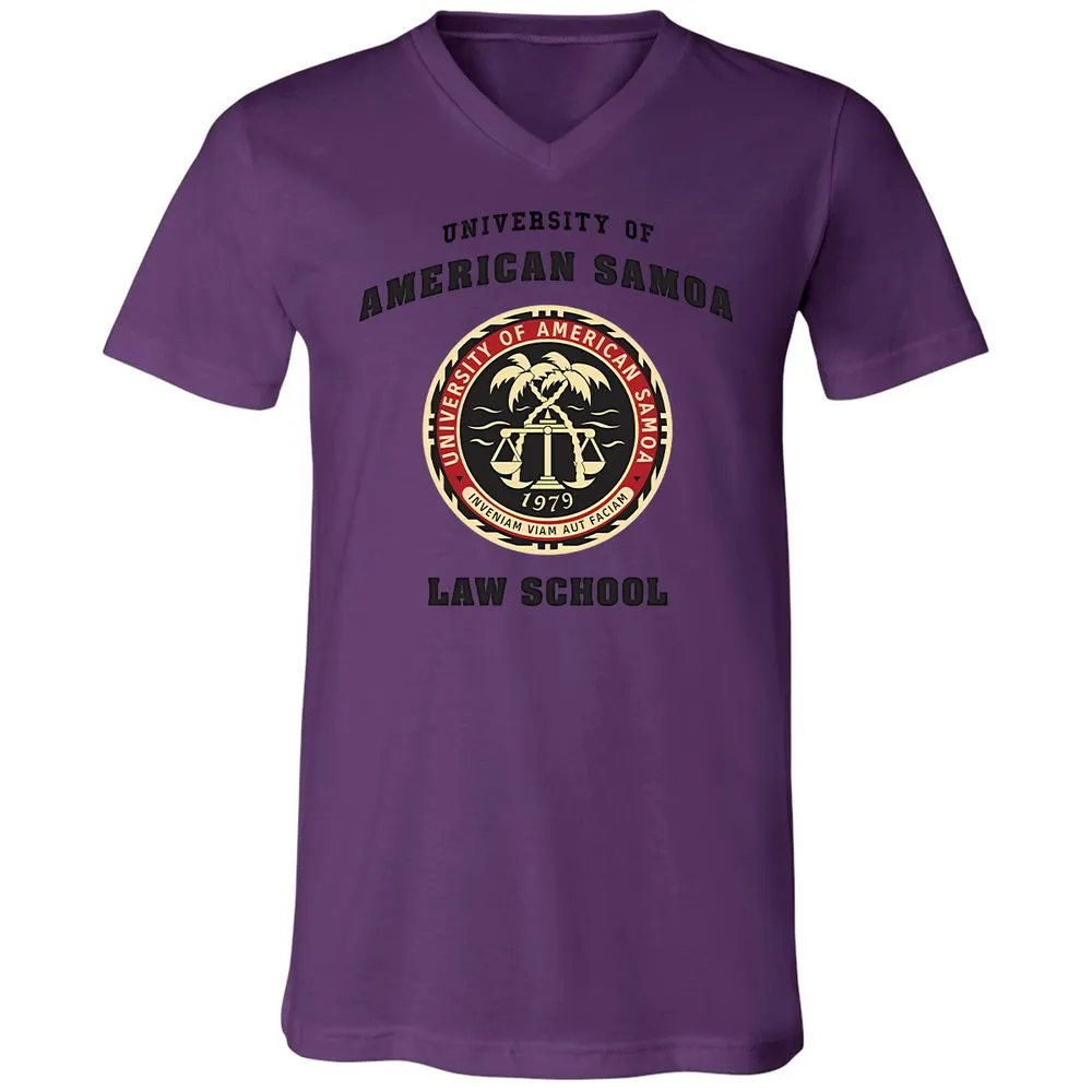 Unisex V-Neck T-Shirt - D454GW7G - Team Purple - 2