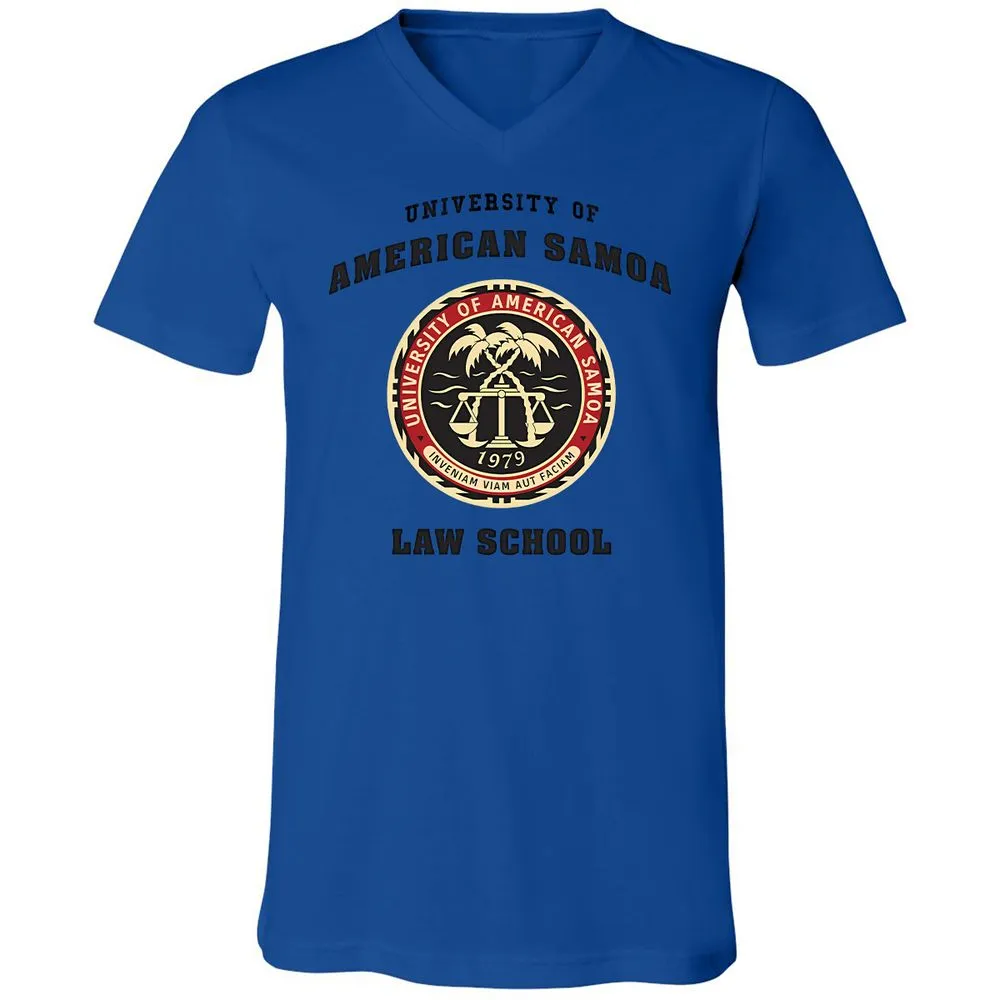 Unisex V-Neck T-Shirt - D454GW7G - True Royal - 4