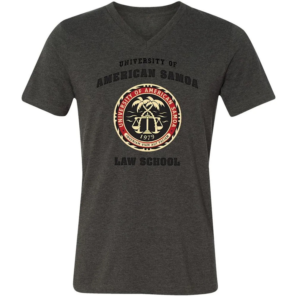 Unisex V-Neck T-Shirt - D454GW7G - Dark Grey Heather - 8