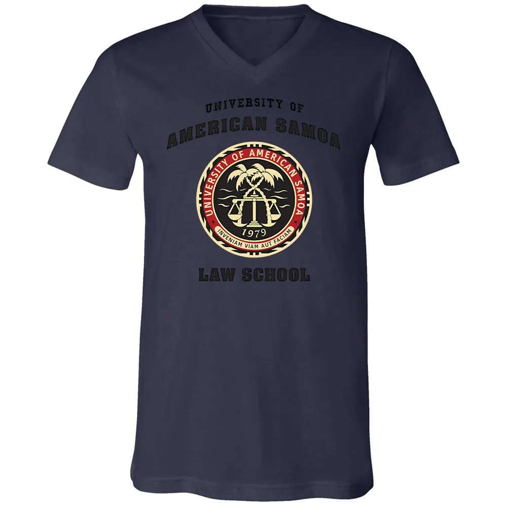 Unisex V-Neck T-Shirt - D454GW7G - Navy - 9