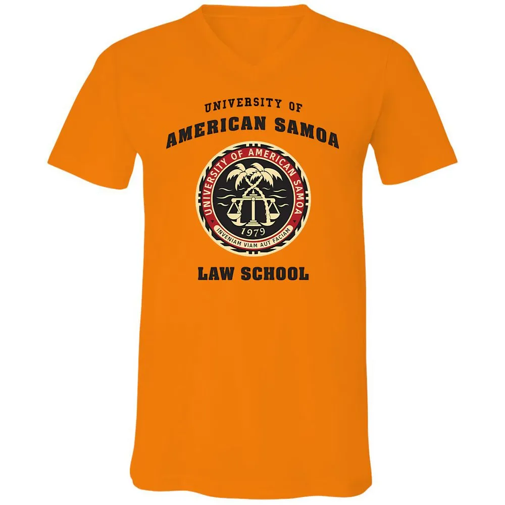 Unisex V-Neck T-Shirt - D454GW7G - Orange - 11