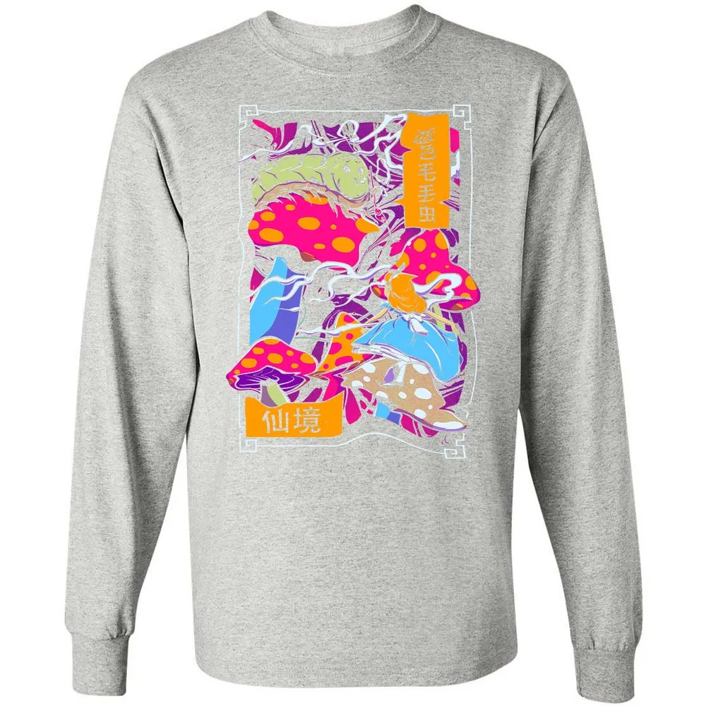 Long Sleeve T-Shirt - 1KL7CRSR - Ash - 7