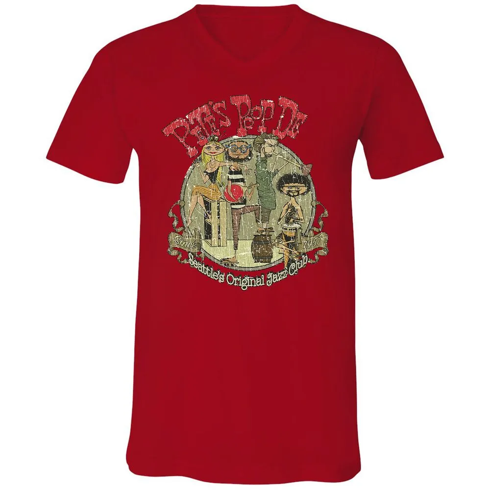 Unisex V-Neck T-Shirt - A6M3N51N - Red - 3