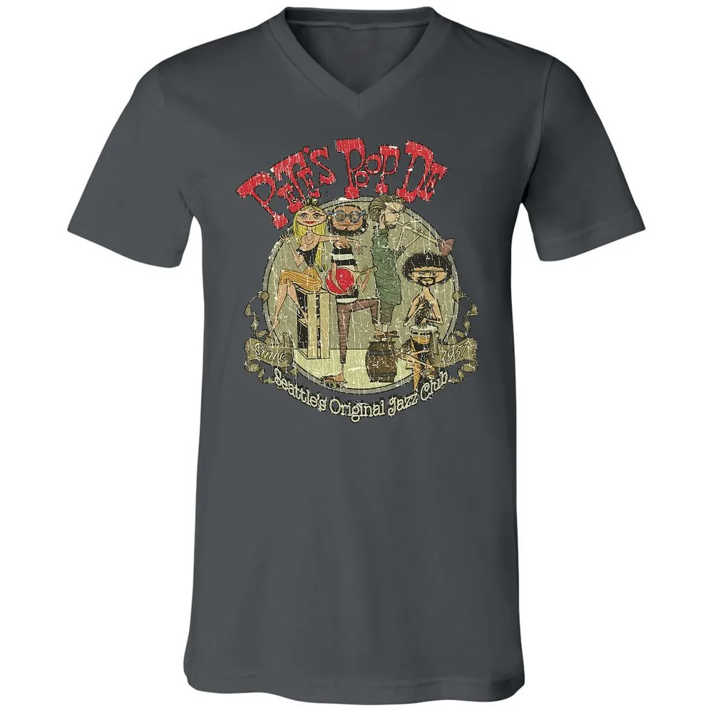 Unisex V-Neck T-Shirt - A6M3N51N - Asphalt - 12