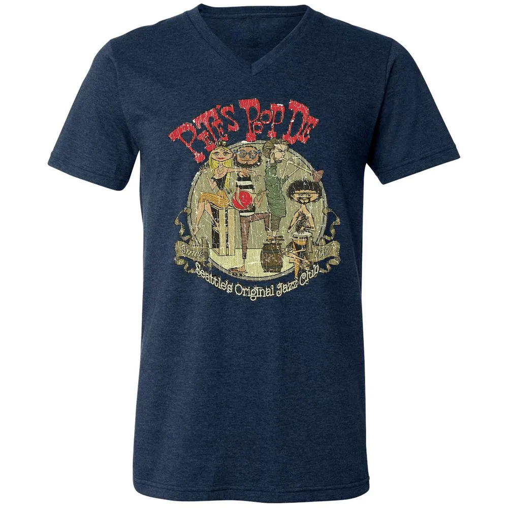 Unisex V-Neck T-Shirt - A6M3N51N - Heather Navy - 15