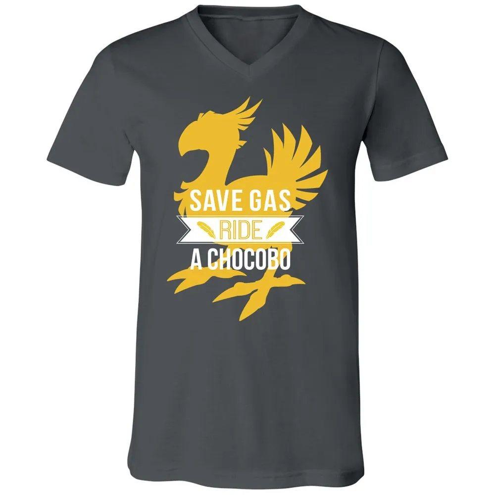 Unisex V-Neck T-Shirt - 7GPKDMGA - Asphalt - 12