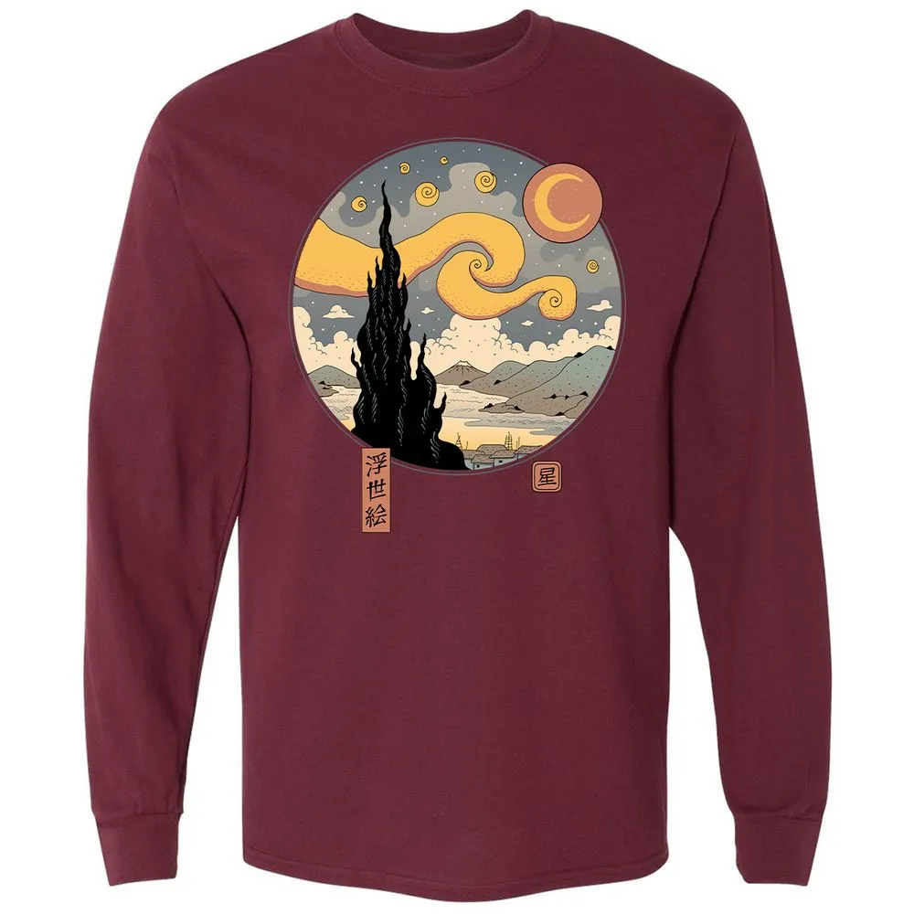 Long Sleeve T-Shirt - 8KM2BNY2 - Maroon - 11