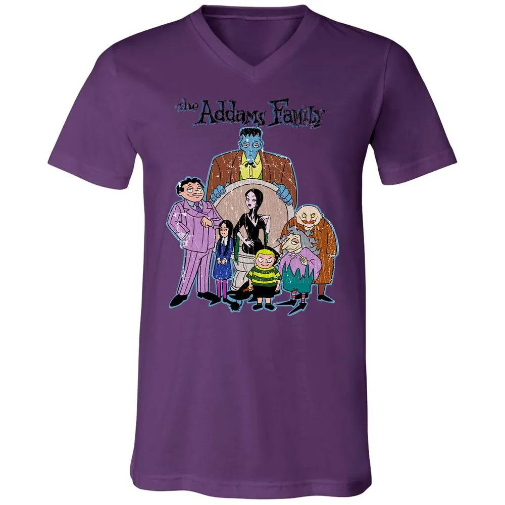 Unisex V-Neck T-Shirt - P1NZ93KD - Team Purple - 2