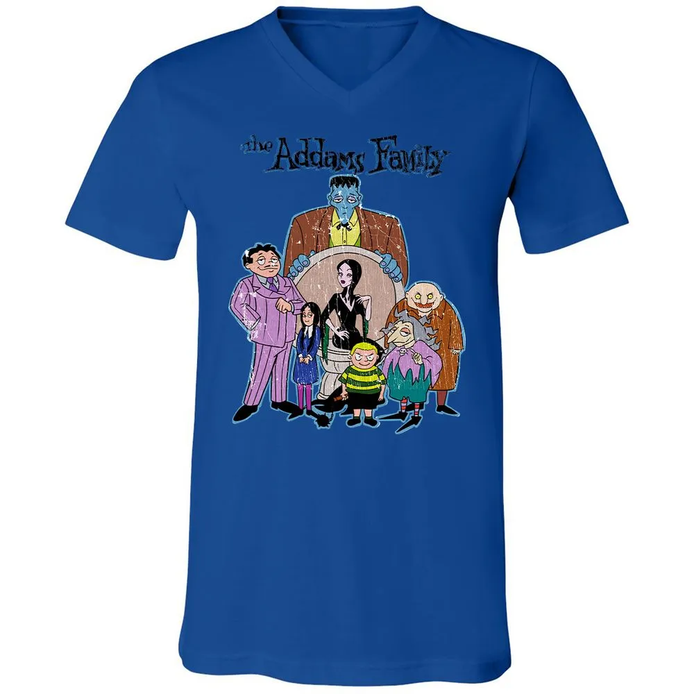 Unisex V-Neck T-Shirt - P1NZ93KD - True Royal - 4