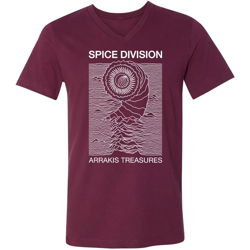 Unisex V-Neck T-Shirt - FXX3377Z - Maroon - 6