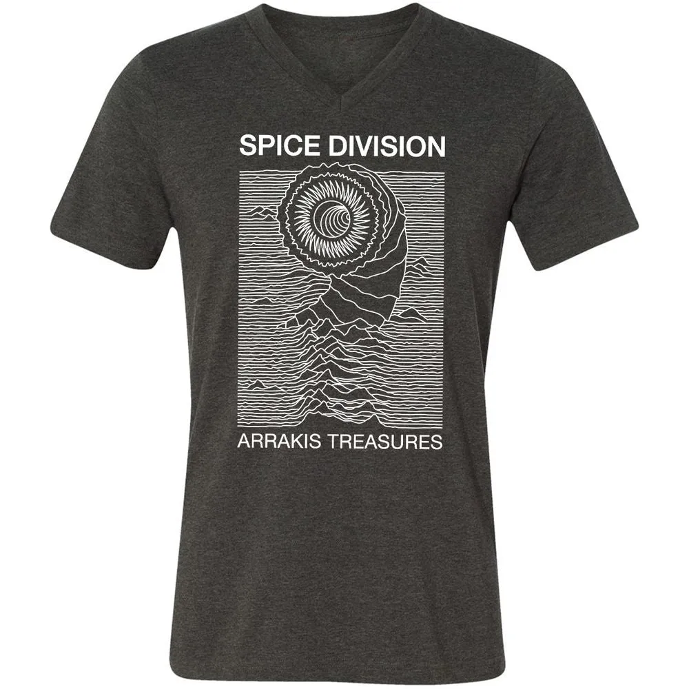 Unisex V-Neck T-Shirt - FXX3377Z - Dark Grey Heather - 8
