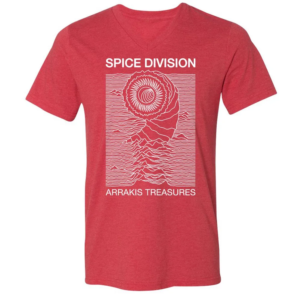 Unisex V-Neck T-Shirt - FXX3377Z - Heather Red - 16